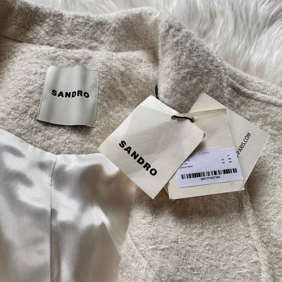 Sandro Cream Women's Blazer and Skirt Set - Picture 11 of 16